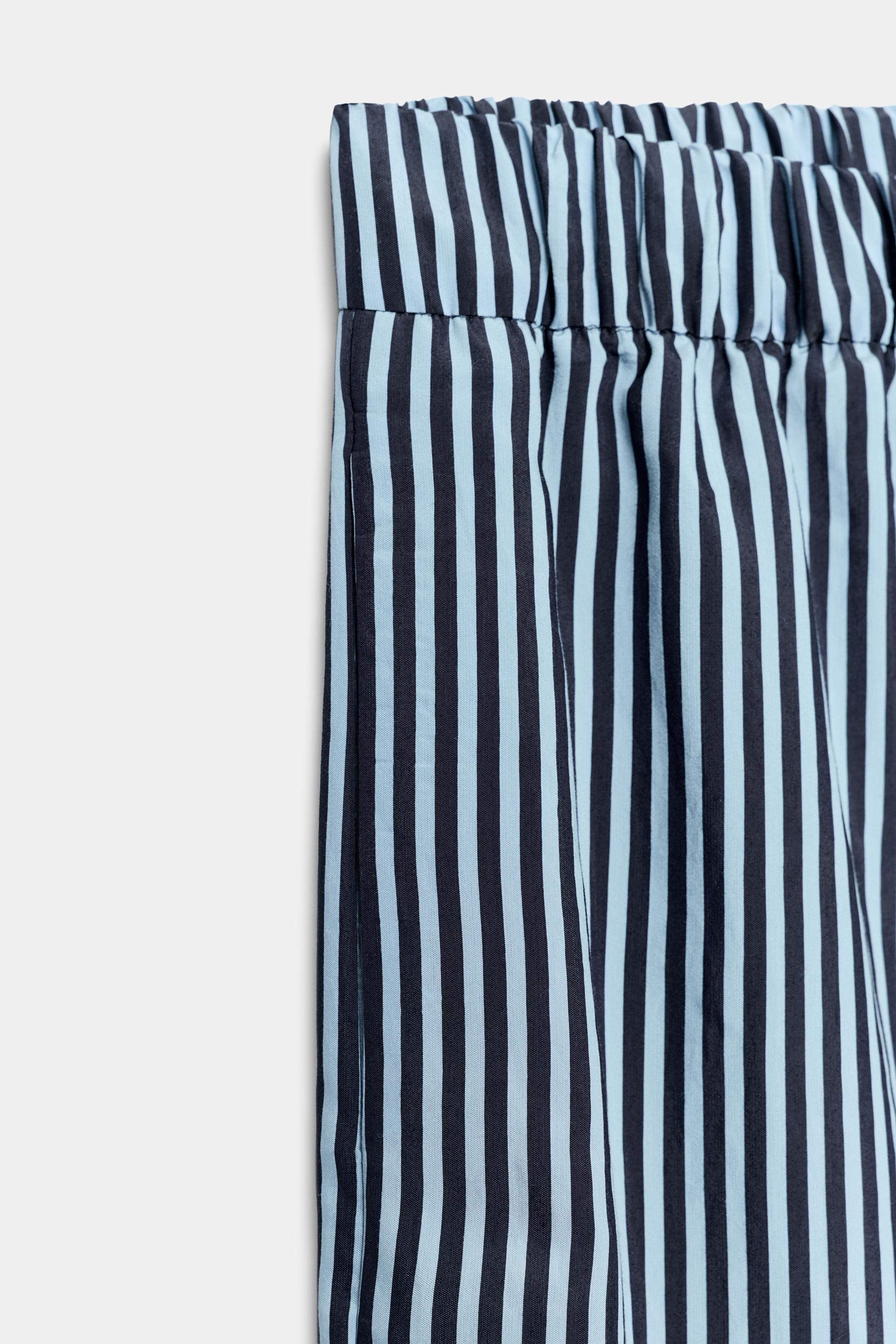 ZW COLLECTION STRIPED WIDE LEG PANTS